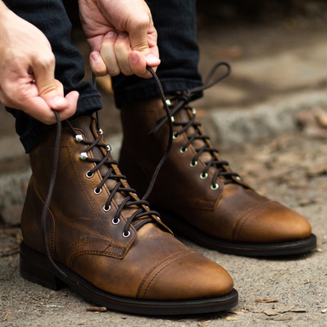 Thursday Boots Captain Perth - Mens Rugged & Resilient Brown